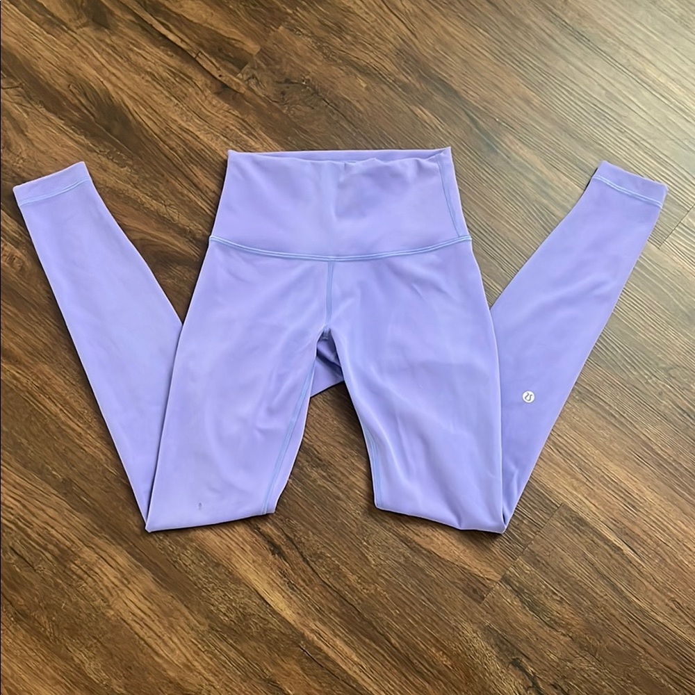 Lululemon Wunder Train Size 4  28” leggings purple indigo